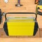 Fleming Supply 3-Tier Parts and Crafts Toolbox 18-inch Cantilever Utility with 5 Compartments for Storage (Yellow) 830778LUM - alternate 1